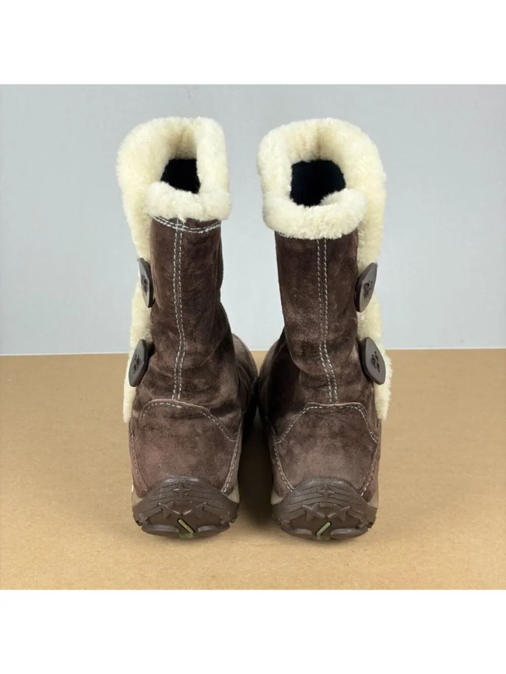 Merrell Yarra Chesnut Suede Boots Womens 9 Brown Insulated Faux Fur Lined